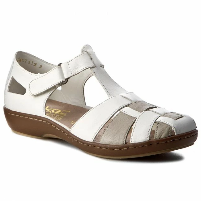 Casual Sandals Sandals RIEKER - 45869-80 White Combination White