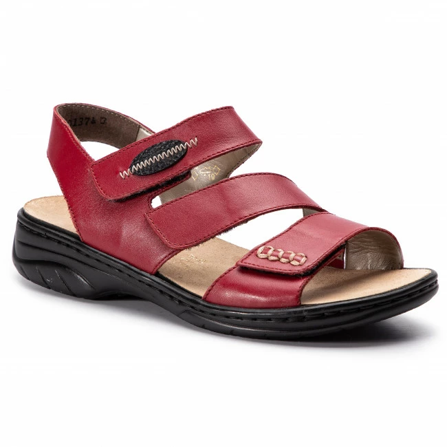 Casual Sandals Sandals RIEKER - 64573-33 Rot Red