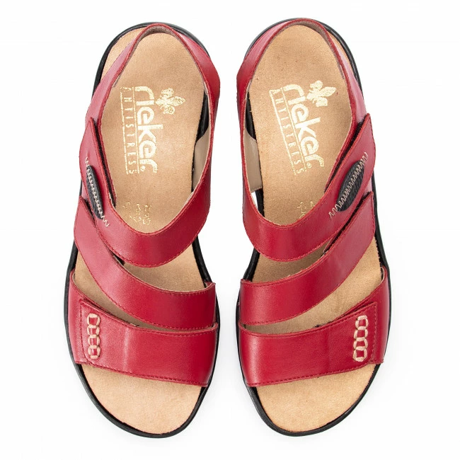 Casual Sandals Sandals RIEKER - 64573-33 Rot Red - Image 4