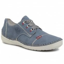 Flats Shoes RIEKER - 52520-14 Blau Blue