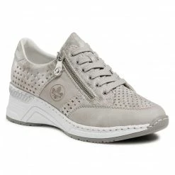 Sneakers Trainers RIEKER - N4327-80 Metallic Beige