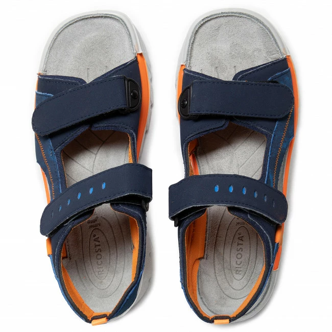 Sandals RICOSTA - Tajo 73 4520200/193 DD Nautic/Ozean/Neonorange Navy Blue - Image 6