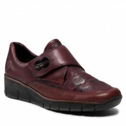 Casual Shoes RIEKER - 537C0-35 Rot Dark Red