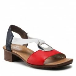 Casual Sandals Sandals RIEKER - 62662-35 Rot Kombi Red, Colourful