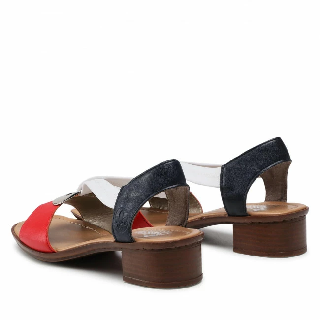 Casual Sandals Sandals RIEKER - 62662-35 Rot Kombi Red, Colourful - Image 3