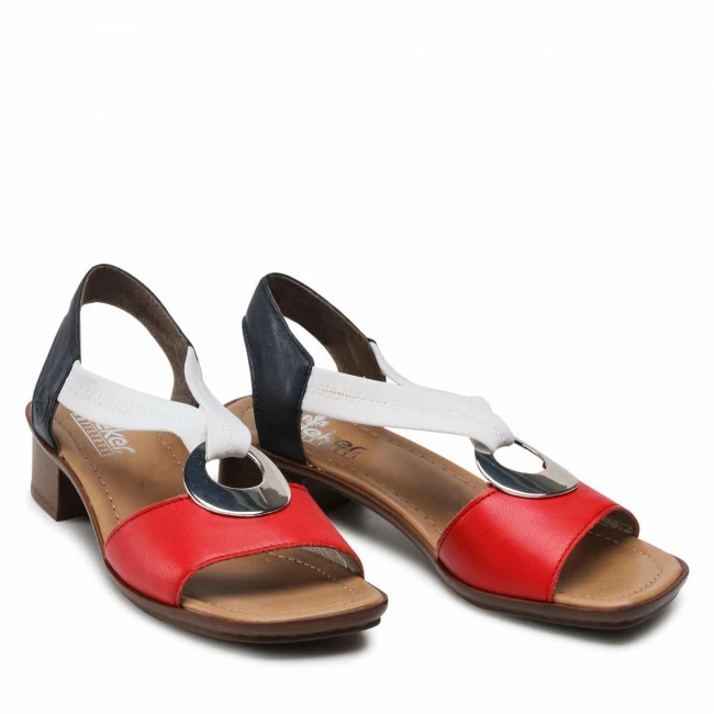 Casual Sandals Sandals RIEKER - 62662-35 Rot Kombi Red, Colourful - Image 5
