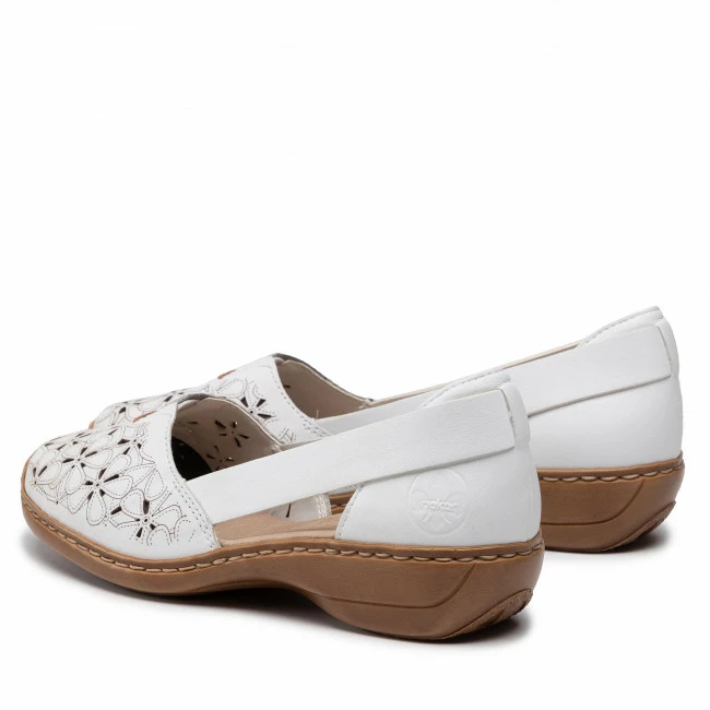 Flats Shoes RIEKER - 41356-80 Weiss White - Image 3