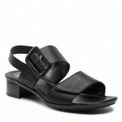 Casual Sandals Sandals RIEKER - 62663-01 Schwarz Black