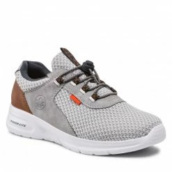 Sneakers Trainers RIEKER - B7367-40 Beige Grey