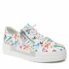Sneakers Plimsolls RIEKER - N4940-90 Multi White, Colourful