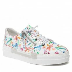 Sneakers Plimsolls RIEKER - N4940-90 Multi White, Colourful