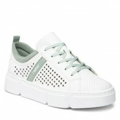 Sneakersy RIEKER - N5950-80 Weiss Kombi White