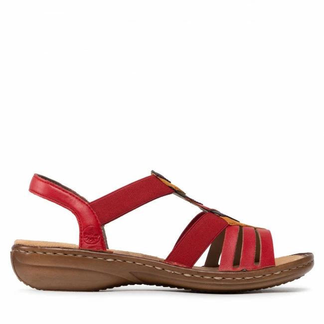 Casual Sandals Sandals RIEKER - 60804-33 Rot Kombi Red - Image 2