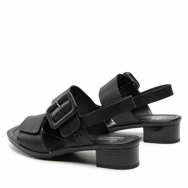 Casual Sandals Sandals RIEKER - 62663-01 Schwarz Black - Image 3