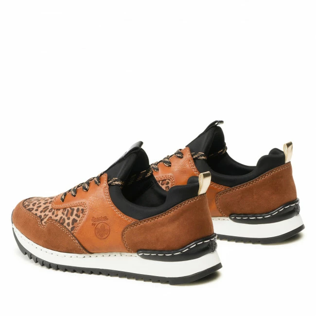 Sneakers Trainers RIEKER - M3683-24 Braun Kombi Brown - Image 3