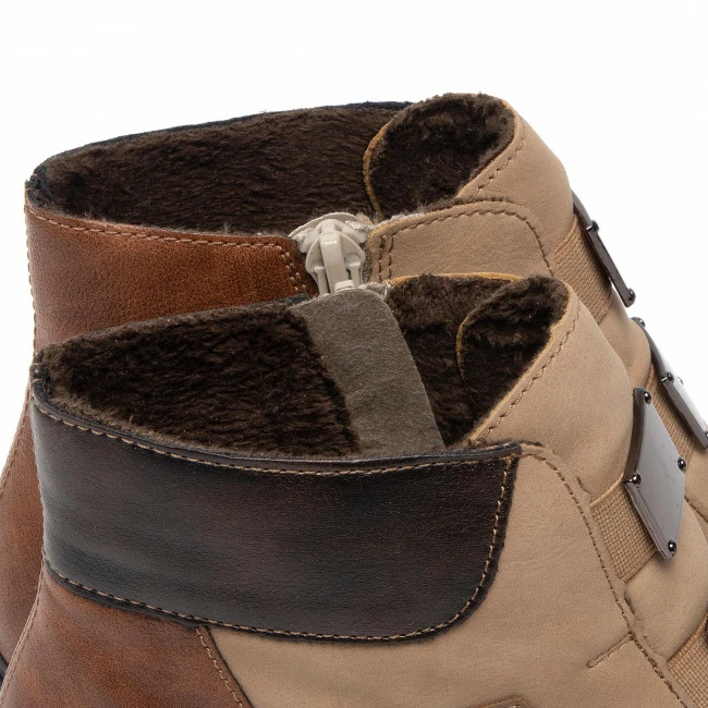 Ankle Boots RIEKER - Y0764-22 Braun Kombi Brown - Image 5