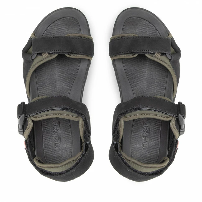 Sandals RIEKER - 20803-00 Schwarz Black - Image 6