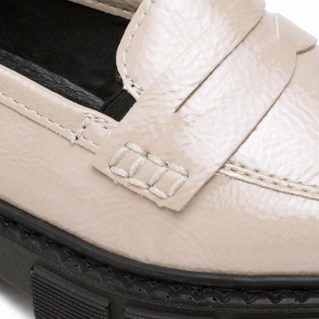 Flats Loafers RIEKER - M3862-61 Beige 1 Beige - Image 6