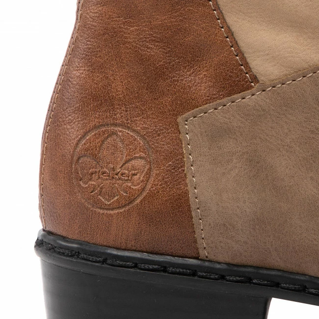 Ankle Boots RIEKER - Y0764-22 Braun Kombi Brown - Image 6
