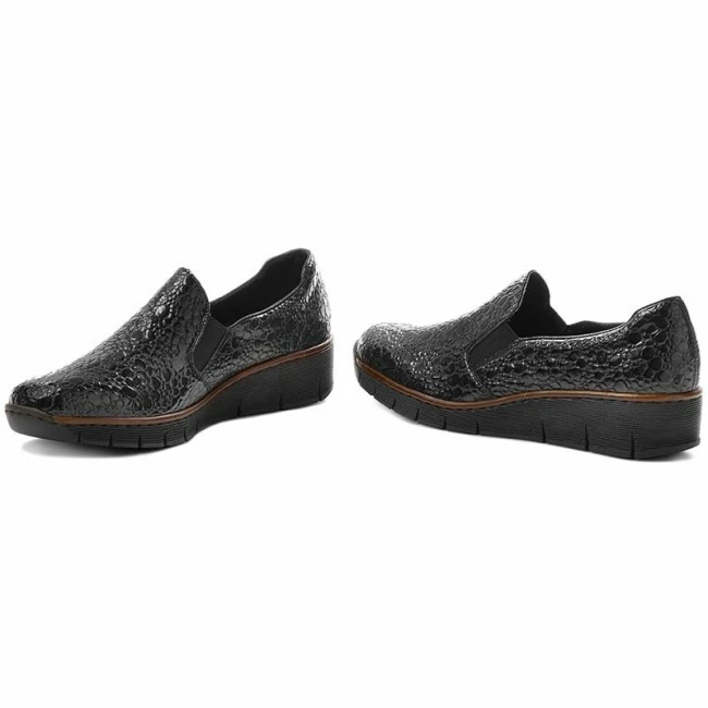 Flats Shoes RIEKER - 53766-45 Black 2 Black - Image 2