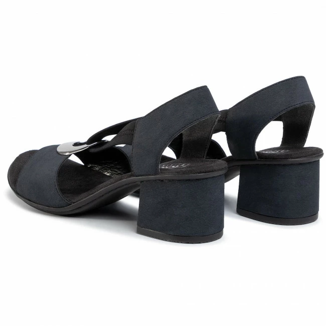Casual Sandals Sandals RIEKER - 64673-14 Navy Navy Blue - Image 3