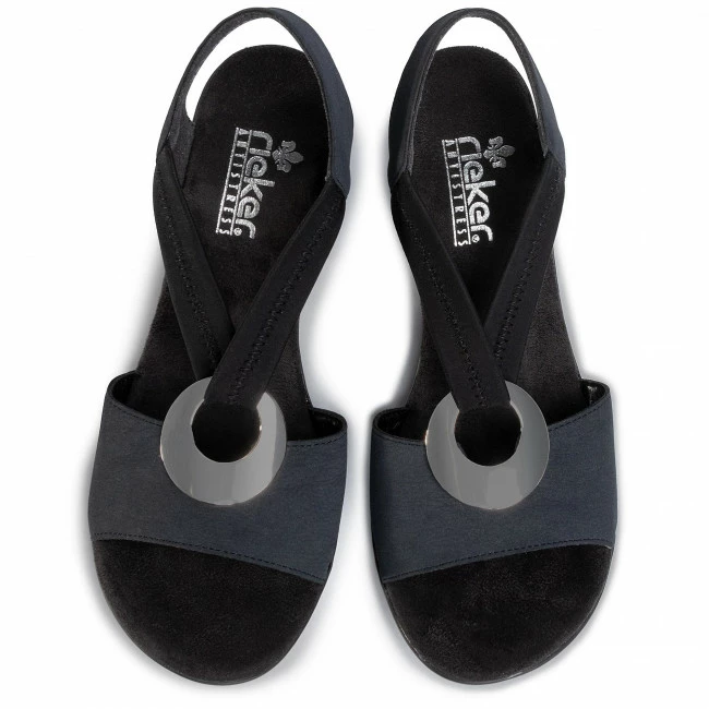 Casual Sandals Sandals RIEKER - 64673-14 Navy Navy Blue - Image 5