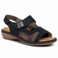 Casual Sandals Sandals RIEKER - 65989-14 Navy Navy Blue