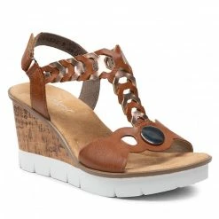 Casual Sandals Sandals RIEKER - V55H4-24A Braun Brown