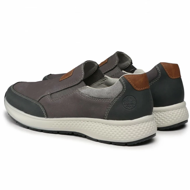 Casual Shoes RIEKER - B7658-45VE Grey Grey - Image 3