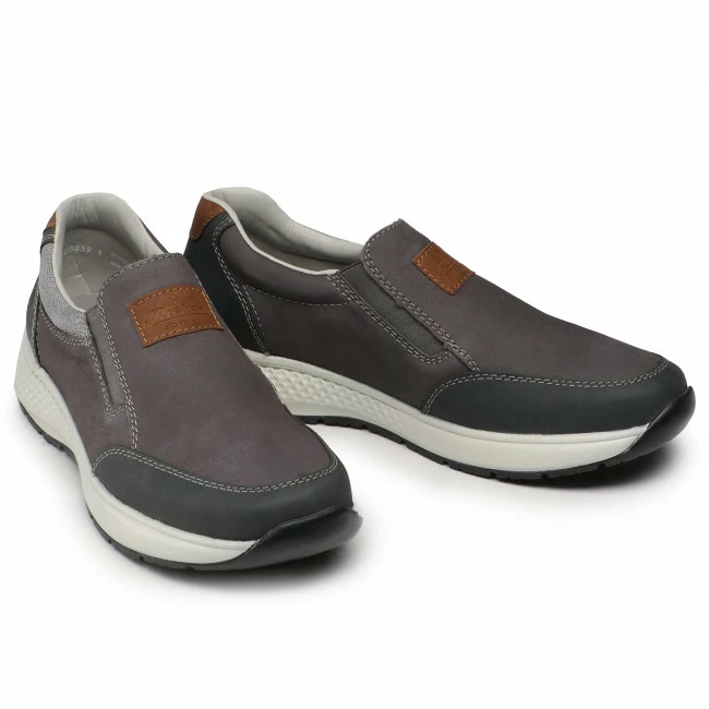 Casual Shoes RIEKER - B7658-45VE Grey Grey - Image 6