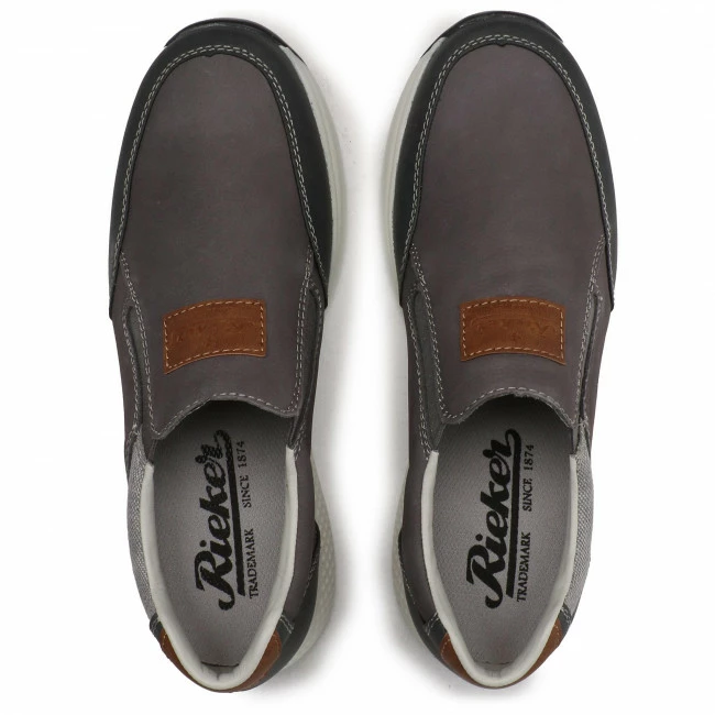 Casual Shoes RIEKER - B7658-45VE Grey Grey - Image 5