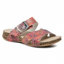 Casual Mules Slides RIEKER - 61198-90 Mix Colourful