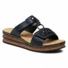 Wedges Slides RIEKER - 62936-14 Navy Navy Blue