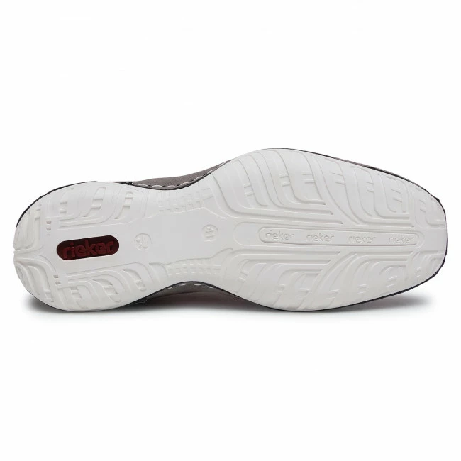 Sneakers Trainers RIEKER - 06314-40 Gray Red, Grey - Image 4
