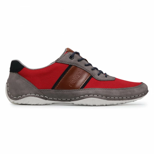 Sneakers Trainers RIEKER - 06314-40 Gray Red, Grey - Image 2