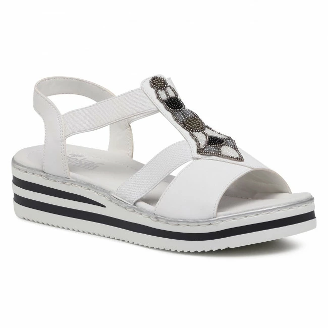 Wedges Sandals RIEKER - V02G9-80A White White